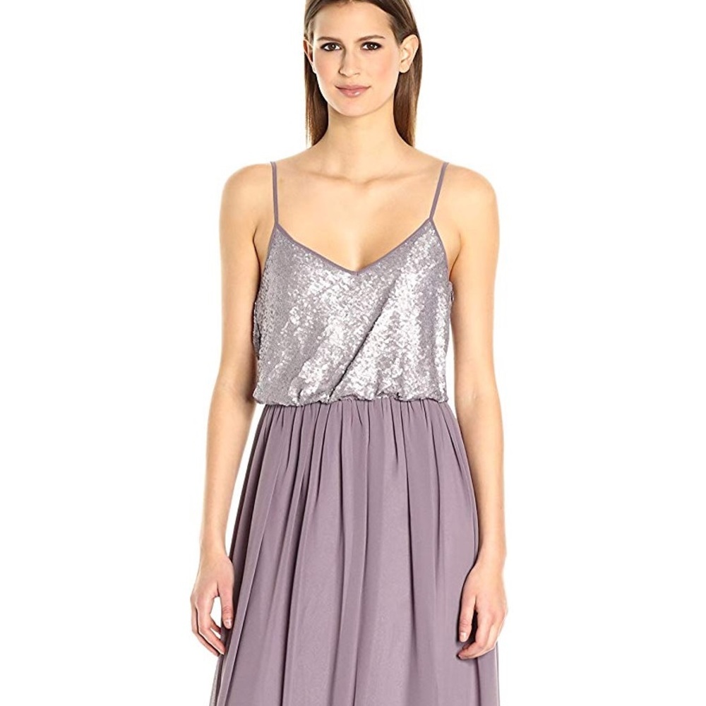Donna Morgan Paige Sequin Blouson Gown